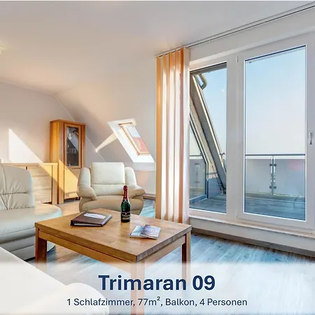 Peenemuende, Seglerhafen_sb_trimaran 4 We شقة بيناموندا